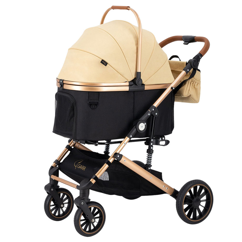 💜新品上架【梨花娘總代理】韓國 GARR Premium 高階寵物推車|一鍵收車・大輪避震・豪華配件組