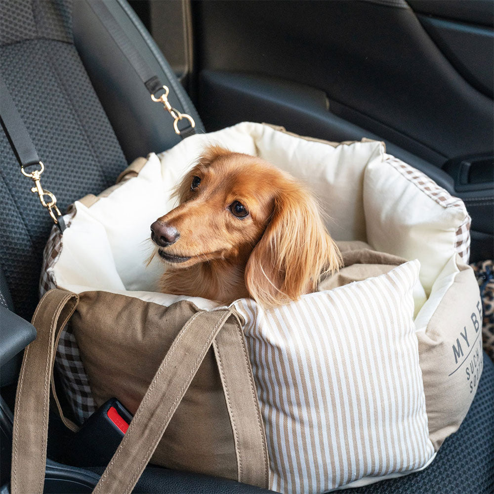 新品上架【梨花娘總代理】🐾日本品牌Solgra 🐶萌寵安全移動車用坐墊|三合一多功能日系拼接空氣寵物床