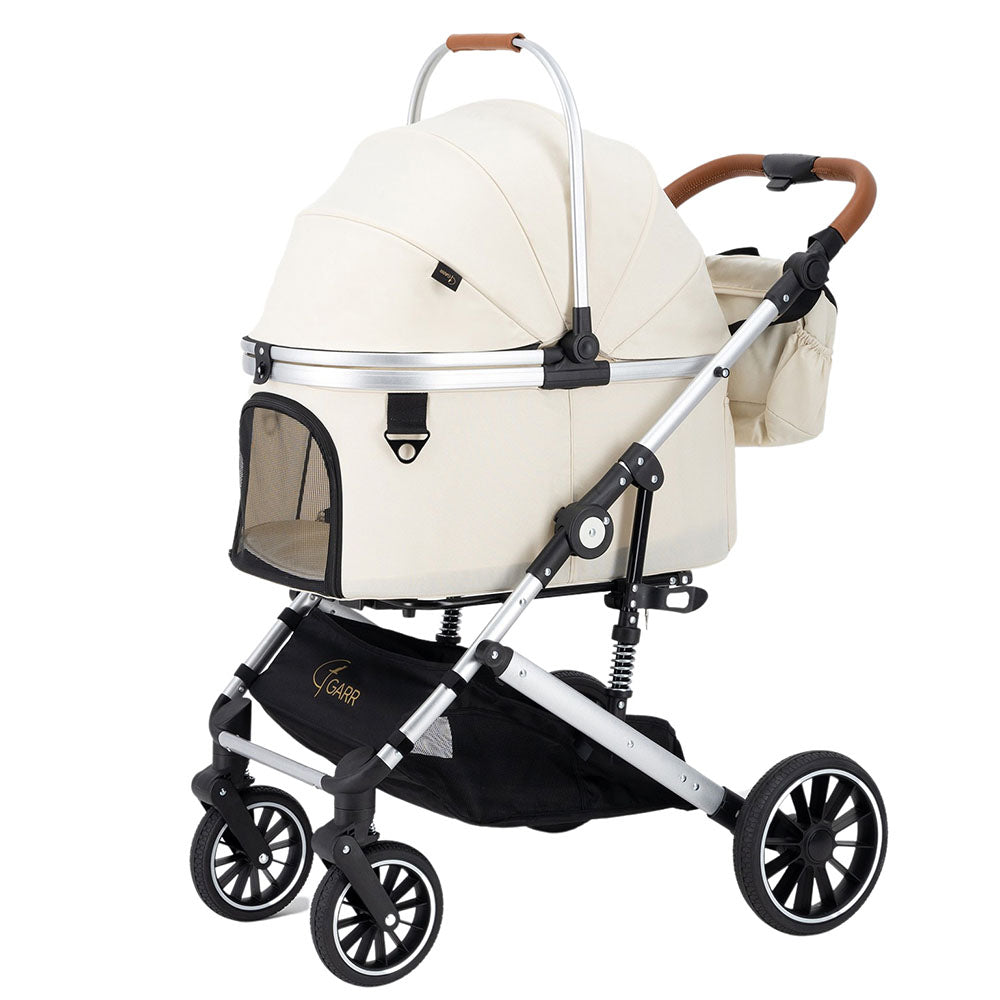💜新品上架【梨花娘總代理】韓國 GARR Premium 高階寵物推車|一鍵收車・大輪避震・豪華配件組