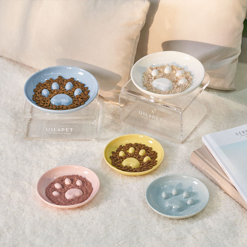 💜新品上架【梨花娘總代理】韓國專利品牌 UIL&PET l 餐餐碗慢食碗|防噎防吐・MINI系列・貓狗適用可搭配任何自動餵食器