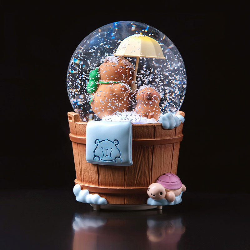 🆕新品上架【梨花瑪雅】💖夢幻自動飄雪水晶球七彩燈光音樂盒(3款)