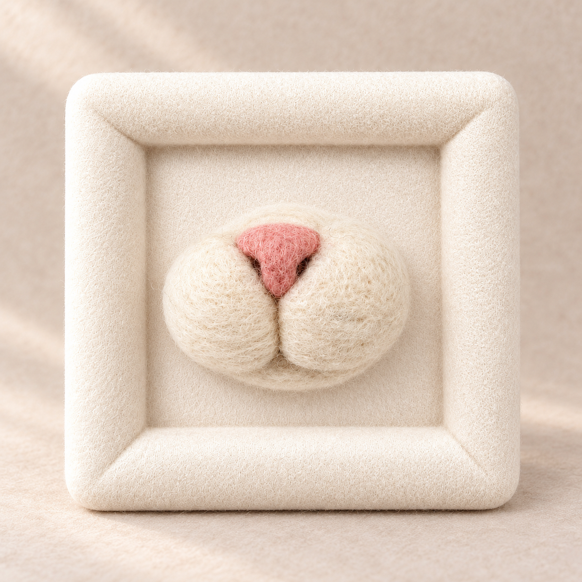 🤍新品上架【梨花娘】LIHUA MAYA|拾光藏鬚・純羊毛貓鼻子鬍鬚幸運珍藏質感絨布框 (2款式2色)