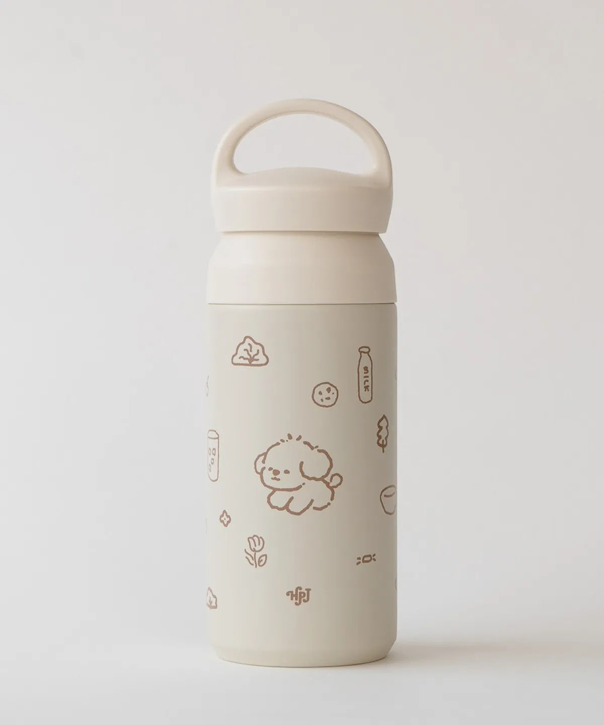 🆕新品上架【梨花娘】🐾韓國品牌 호빵아지|萌寵插畫手提保溫瓶 350ml