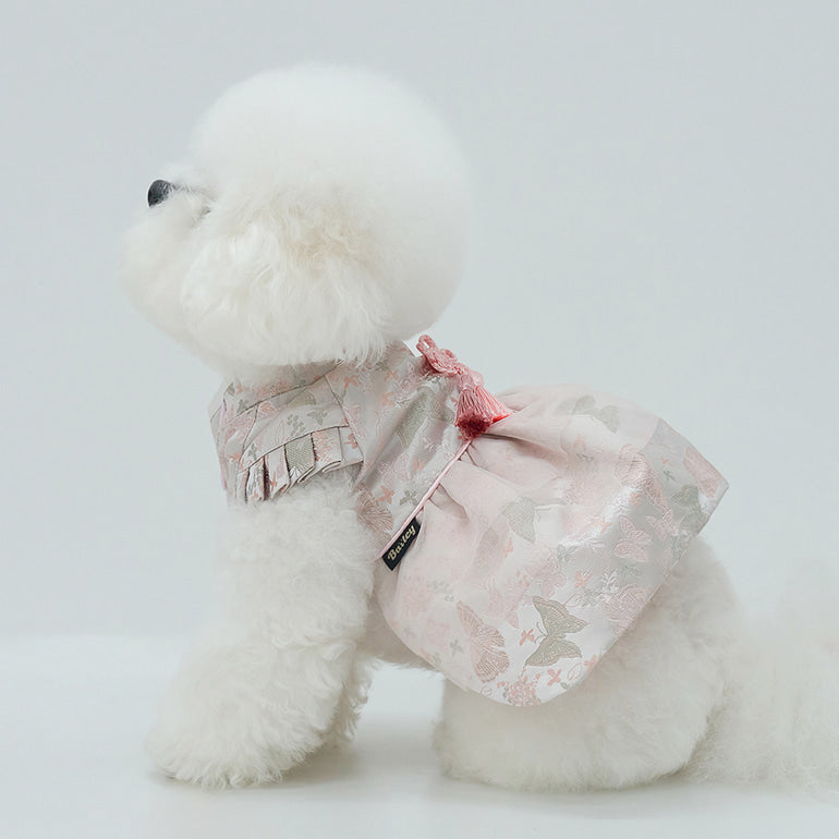 新品上架【梨花娘總代理】🐾韓國BAILEY 🐶秋冬新品 🧨新年編織結寶貝寵物掛福袋香包韓服(2色)