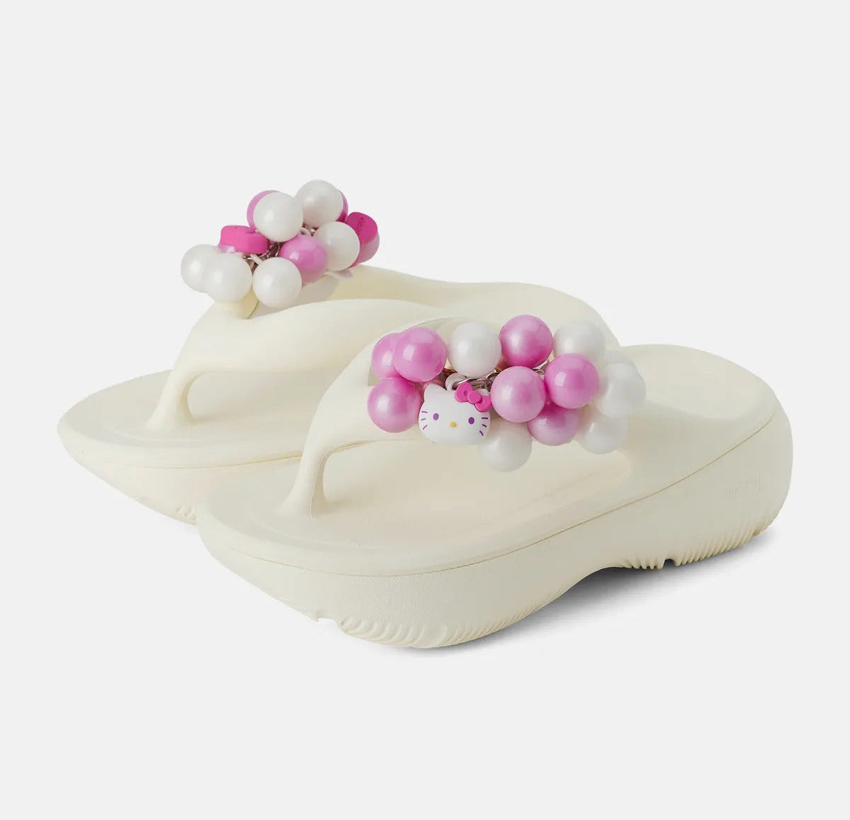 🆕新品上架【梨花娘】💗韓系高級甜感|TAW&TOE × Hello Kitty Candy 厚底雲朵感拖鞋(2色)