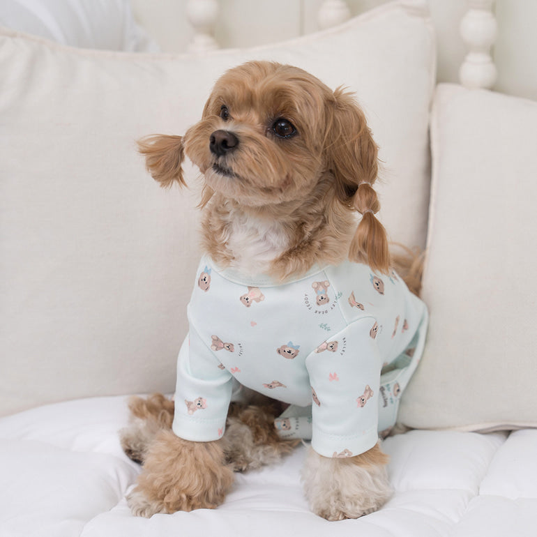 韓國新品上架【梨花娘總代理】🐾BAILEY 🐶新品 滿版小熊圖案舒適透氣寵物連身衣(3色)