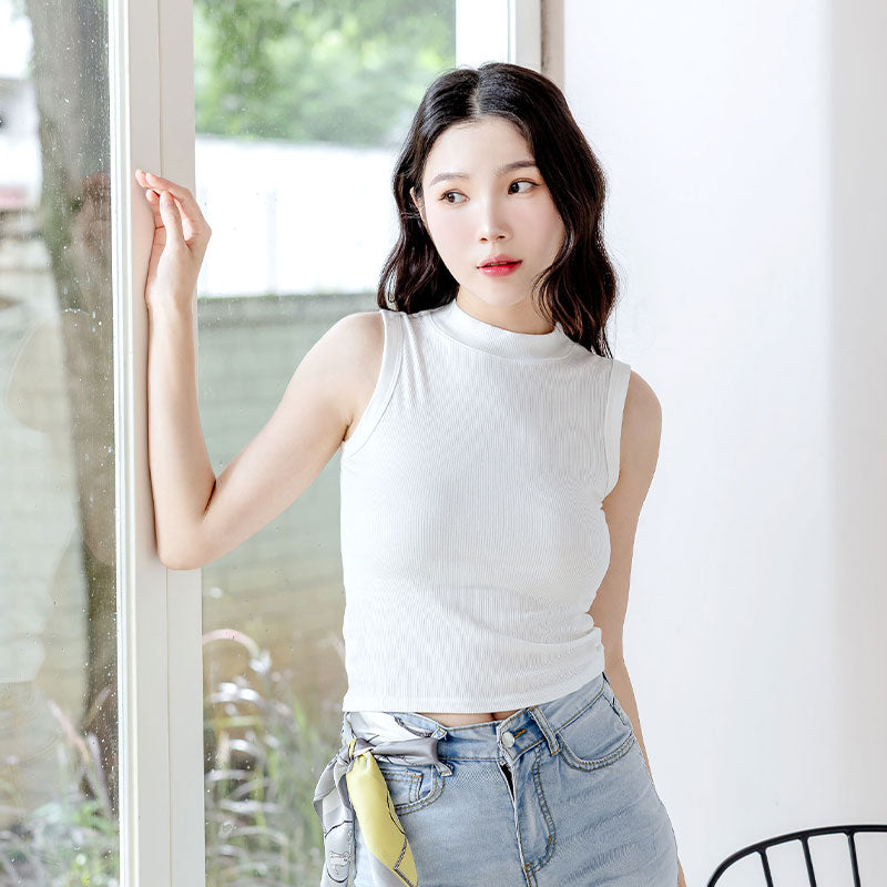 💖新品上架【梨花瑪雅】實拍選品氣質百搭圓領完美包覆羅紋背心
