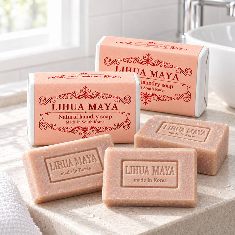 🌿新品上架 【LIHUA MAYA】｜🍋檸檬 × 澳洲尤加利精油洗衣手工皂・韓國製造｜衣物手洗／局部污漬清潔85g