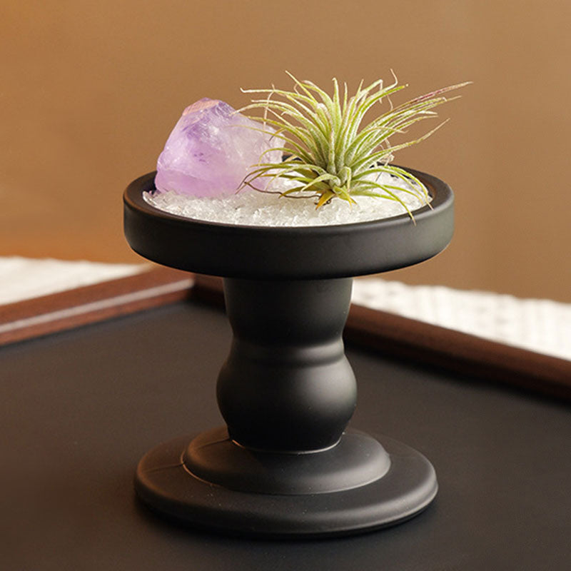 🆕新品上架【梨花瑪雅】天然紫水晶無火香薰石淨化水晶消磁淨化空氣鳳梨擺飾💕