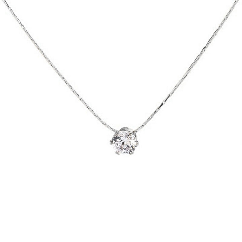🆕新品上架【梨花瑪雅】專屬於妳💎精緻極細輕奢鎖骨鋯石單鑽項鍊(2色)💕