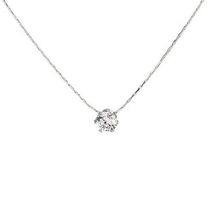 🆕新品上架【梨花瑪雅】專屬於妳💎精緻極細輕奢鎖骨鋯石單鑽項鍊(2色)💕