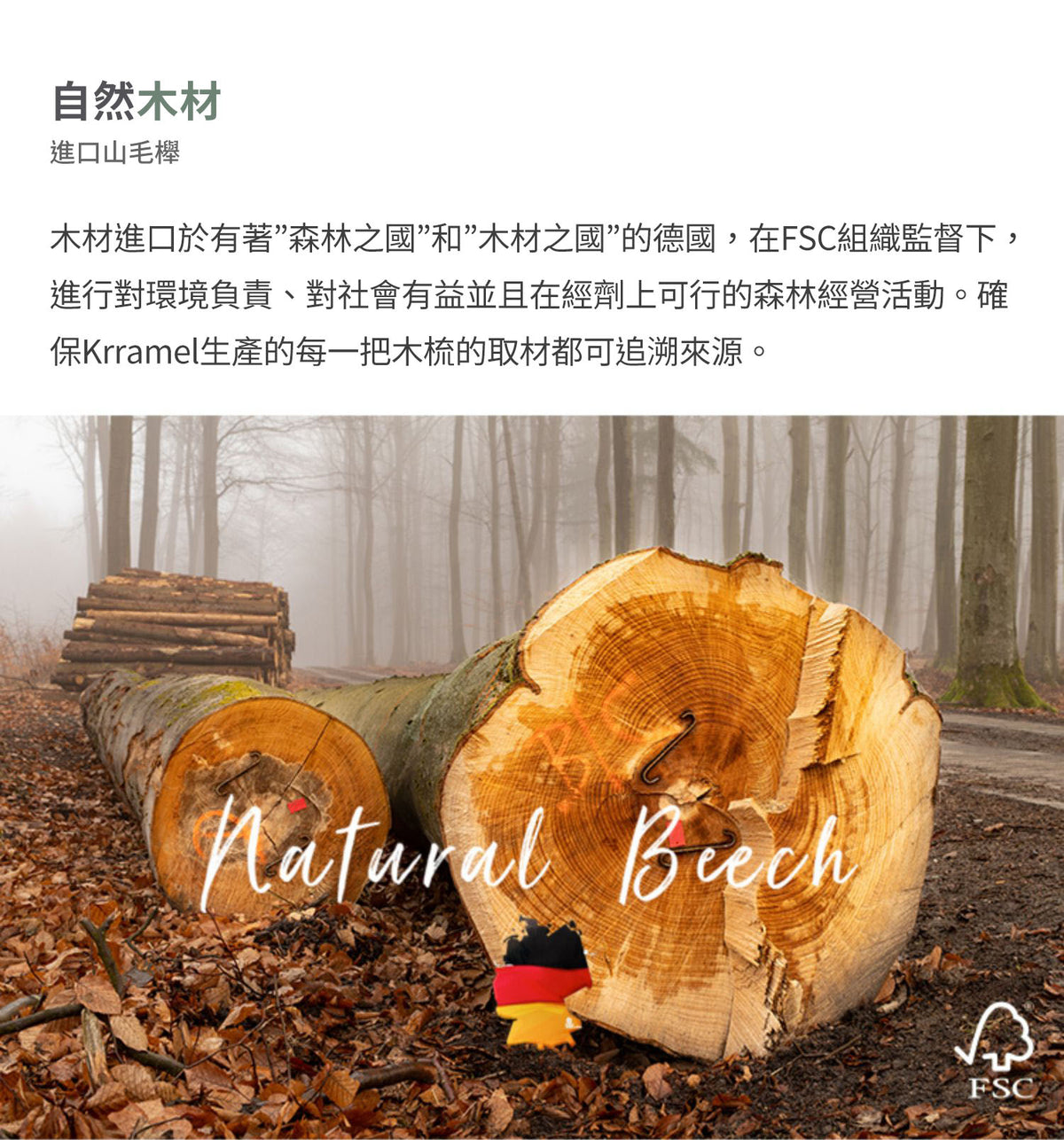 美國 Krramel 櫸木迷你防靜電梳適合兒童外出方便 (現貨+預購)