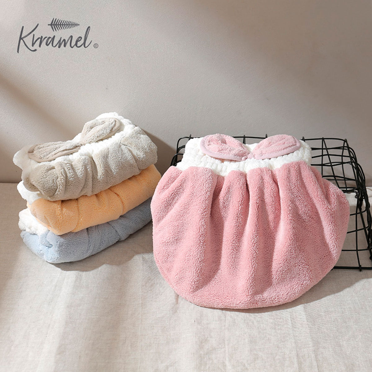 美國 Krramel 海藻绒皇冠乾髮帽 (現貨+預購)