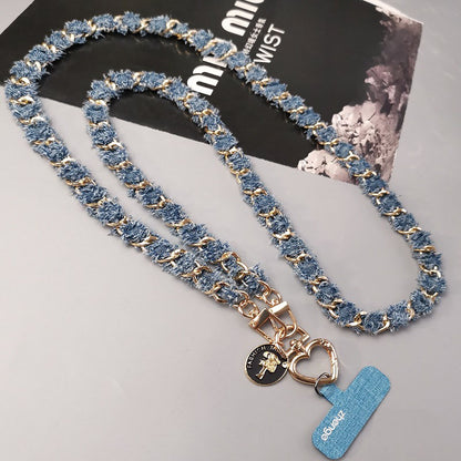 新品上架【梨花瑪雅】💖優雅氣質經典小香風精品愛心釦手機吊繩💕✨