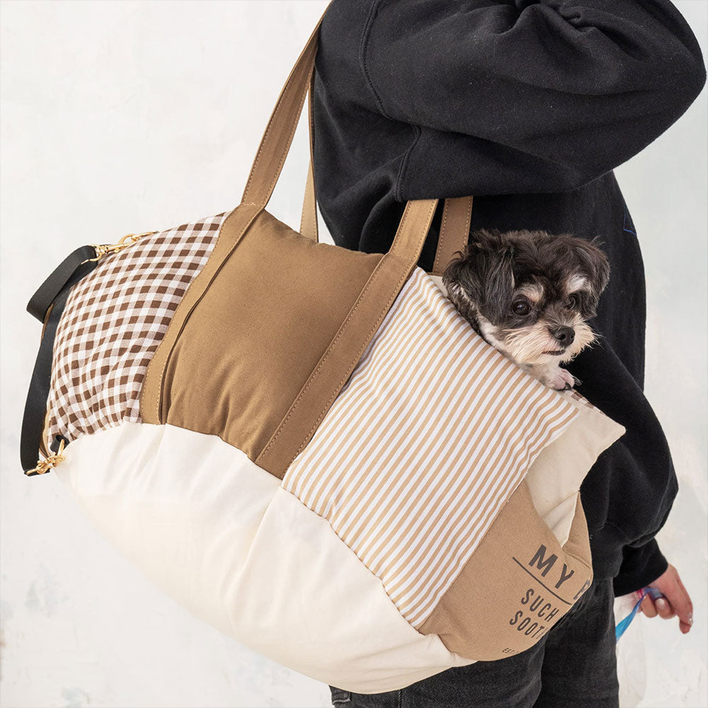 新品上架【梨花娘總代理】🐾日本品牌Solgra 🐶萌寵安全移動車用坐墊｜三合一多功能日系拼接空氣寵物床