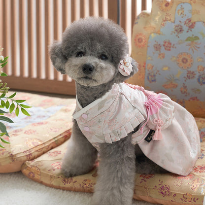新品上架【梨花娘總代理】🐾韓國BAILEY 🐶秋冬新品 🧨新年編織結寶貝寵物掛福袋香包韓服(2色)