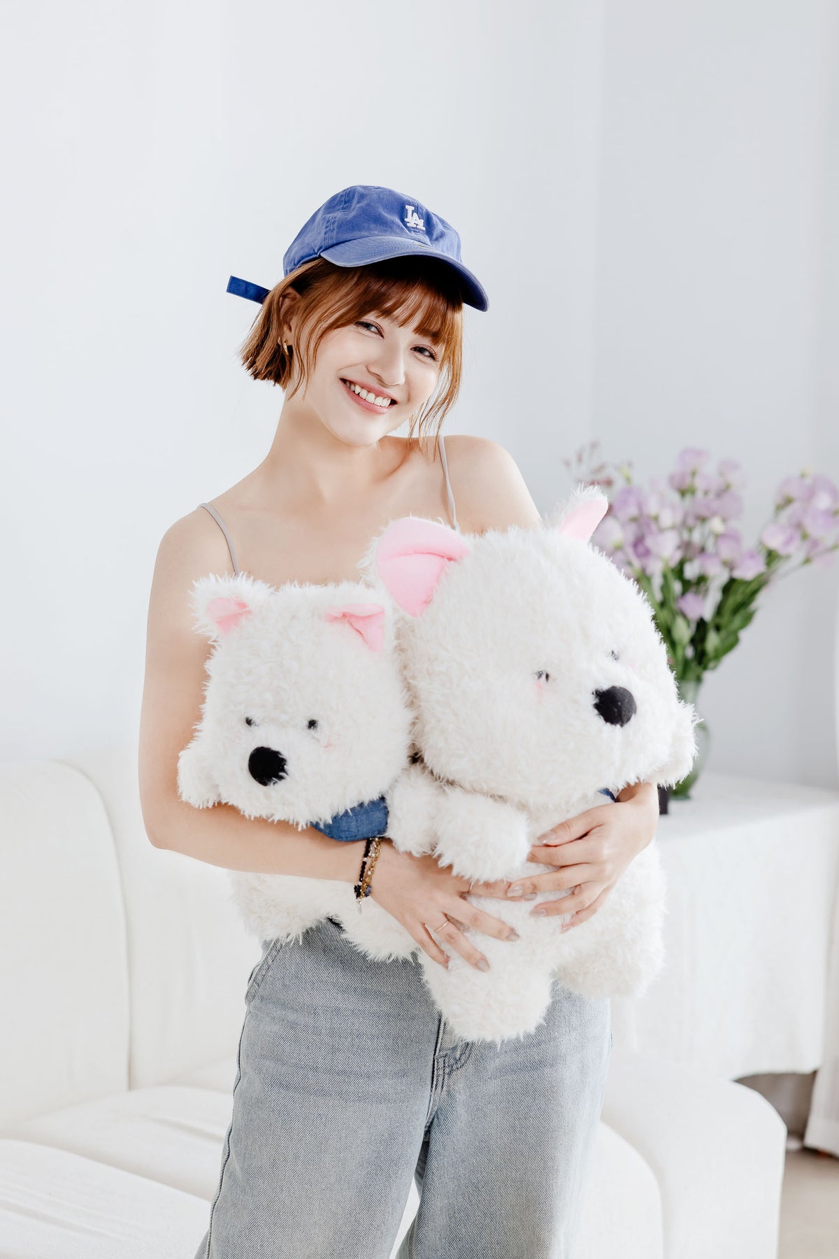 🆕新品上架【梨花瑪雅】💖實拍選品西高地白梗斜背包絨毛女生陪睡玩偶(3尺寸)