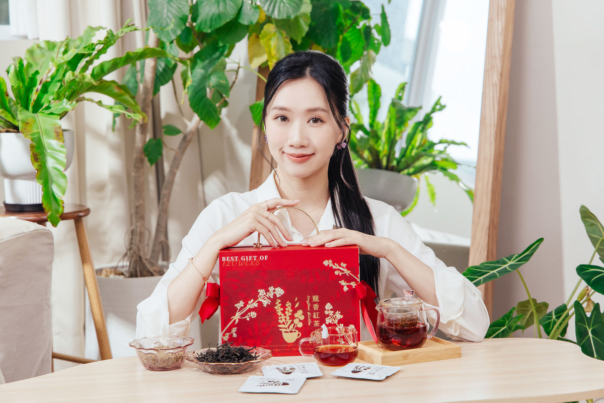 🏆獨家販售【梨花瑪雅】 安心茶認證🤞來自南投純淨山水的百年紅茶園搭配珍稀龍眼花的龍香紅茶禮盒