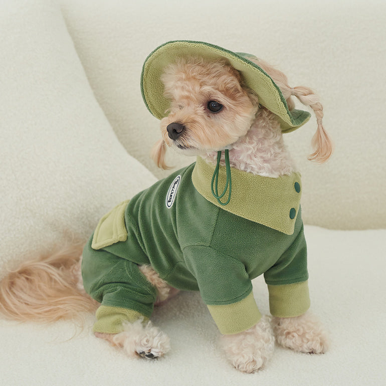 韓國新品上架【梨花娘總代理】🐾BAILEY 🐶秋冬新品 可愛造型遮陽保暖絨毛可調節寵物帽(3色)