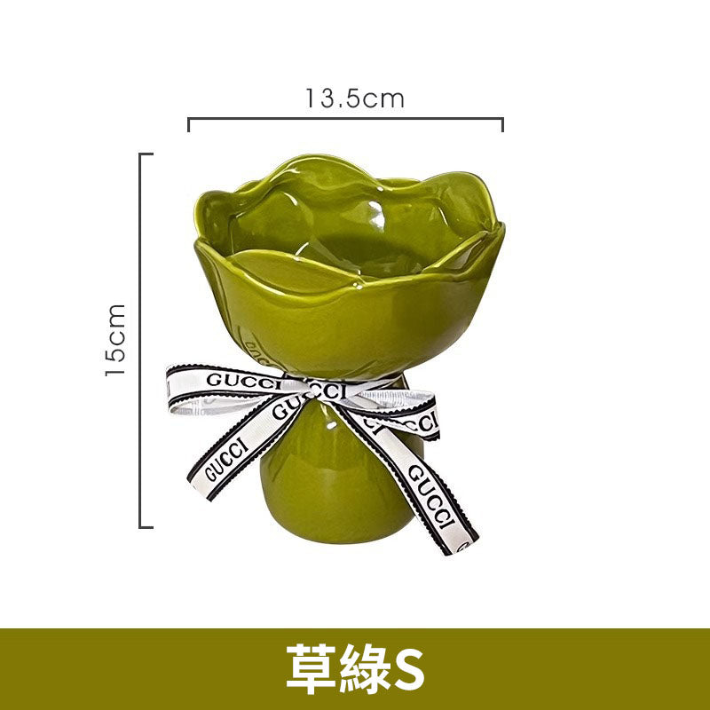 🆕新品上架【梨花瑪雅】情緒穩定🏡新家客廳裝飾輕奢高級花束造型花瓶擺飾🌹