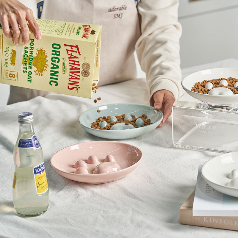 💜新品上架【梨花娘總代理】韓國專利品牌 UIL&amp;PET l 餐餐碗慢食碗｜防噎防吐・MINI系列・貓狗適用可搭配任何自動餵食器