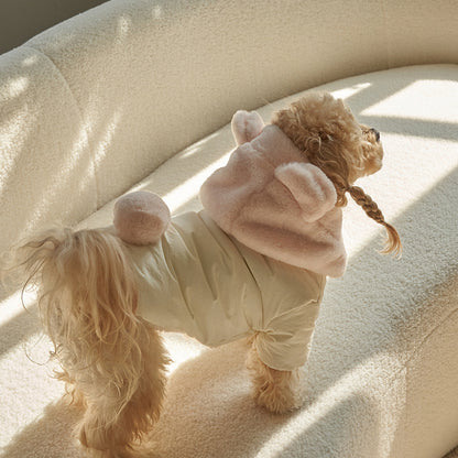 新品上架【梨花娘總代理】🐾BAILEY 🐶秋冬新品 小熊連帽毛球防潑水鋪棉寵物外套(2色) 寵愛禮物