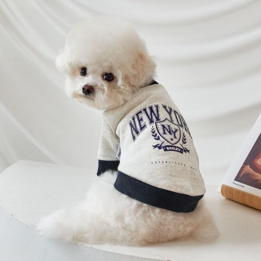 韓國新品上架【梨花娘總代理】🐾BAILEY 🐶秋冬新品 韓系潮流聯名休閒棉質寵物服飾(3色)