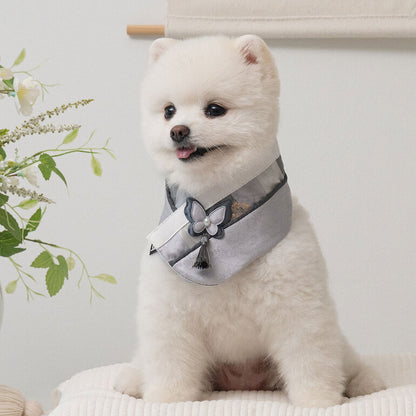 韓國新品上架【梨花娘總代理】🐾BAILEY 🐶秋冬新品 韓國皇室蝴蝶流蘇精緻韓服領巾(4色)