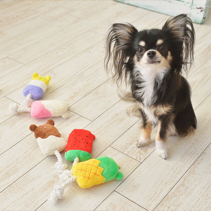 新品上架【梨花娘總代理】🐾日本品牌Solgra  🍧萌萌熊絨毛冰棒發聲玩具🐶（6款）