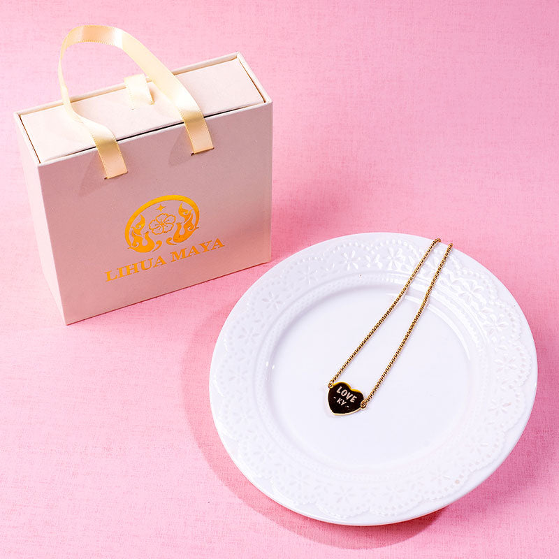 🆕新品上架【梨花瑪雅】💖愛心不銹鋼拋光鏡面滑釦手鍊(製作周期約7天~10左右)💕