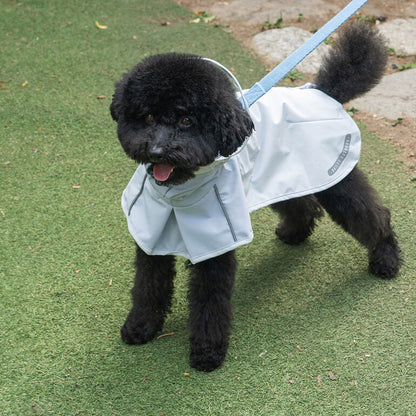 韓國🐾BAILEY💧【梨花娘總代理】新品上架💕貼心可透明帽沿輕薄防水安全反光設計寵物雨衣(3色)