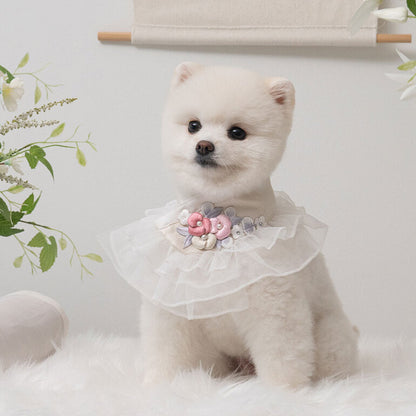 【梨花娘總代理】🐶 韓國BAILEY💖寵物品牌精緻婚紗夢幻領巾(現貨+預購)