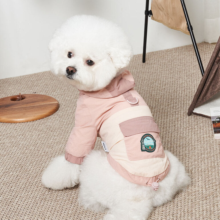韓國新品上架【梨花娘總代理】🐾BAILEY 🐶秋冬新品 舒適透氣防風防水輕便連帽外出寵物雨衣(2色)