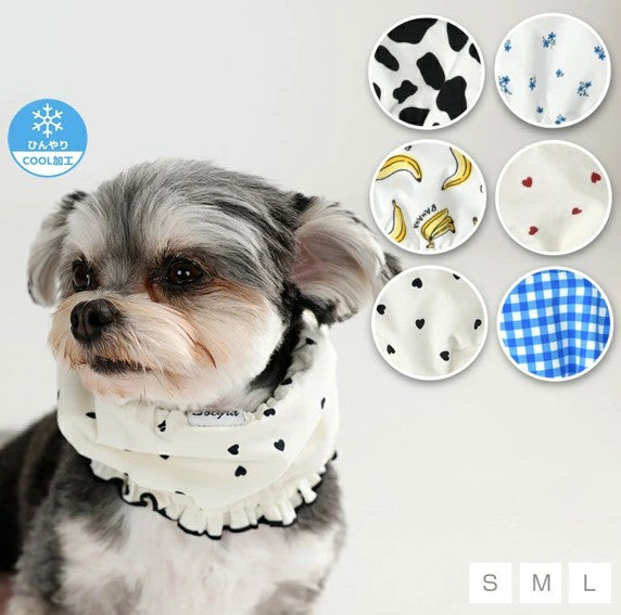 新品上架【梨花娘總代理】🐾日本品牌Solgra 🐶輕量避暑涼感萌耳遮陽寵物帽/冰涼圍脖(6款)