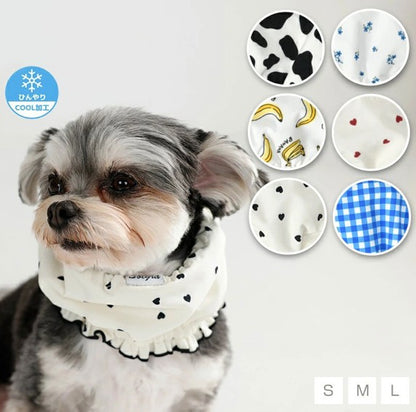 新品上架【梨花娘總代理】🐾日本品牌Solgra 🐶輕量避暑涼感萌耳遮陽寵物帽/冰涼圍脖(6款)