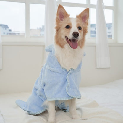 韓國新品上架【梨花娘總代理】🐾BAILEY 🐶秋冬新品 貓犬寵物耳朵造型專用吸水力強寵物浴巾(3色)