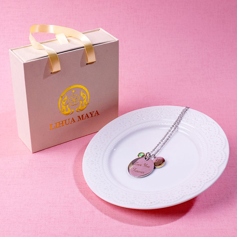 🆕新品上架【LIHUA MAYA】💖12星座符號寶石英文字項鍊免費刻印(製作周期約7~10天左右)💕