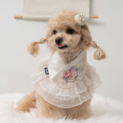 【梨花娘總代理】🐶 韓國BAILEY💖寵物品牌精緻婚紗夢幻領巾(現貨+預購)