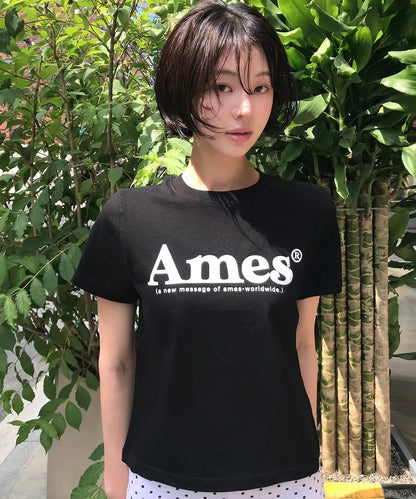 💜新品上架【梨花娘】韓系極簡字母Logo修身短T｜Ames顯瘦氣質百搭上衣、情侶穿搭(S~L)10色