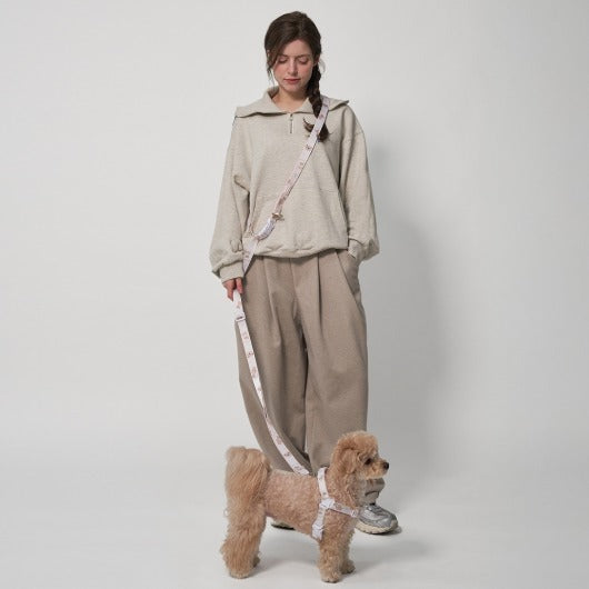 韓國新品上架【梨花娘總代理】🐾BAILEY 🐶 微笑花朵可愛小熊高機能解放雙手寵物牽引繩(7色)