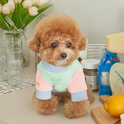 韓國新品上架【梨花娘總代理】🐾BAILEY 🐶秋冬新品 韓系繽紛馬卡龍拼接網球保暖親膚連身衣