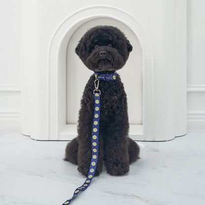 韓國新品上架【梨花娘總代理】🐾BAILEY 🐶秋冬新品 飽合亮色花朵微笑寵物牽繩(4色)