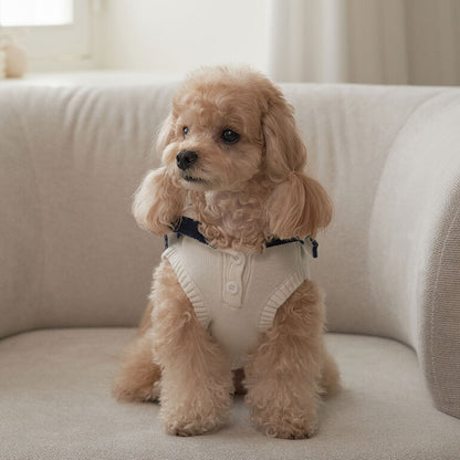 韓國新品上架【梨花娘總代理】🐾BAILEY 🐶秋冬新品 撞色海軍領雙口袋針織毛衣寵物服飾(2色)