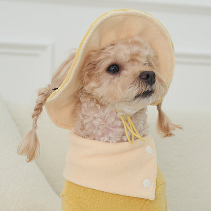 韓國新品上架【梨花娘總代理】🐾BAILEY 🐶秋冬新品 可愛造型遮陽保暖絨毛可調節寵物帽(3色)