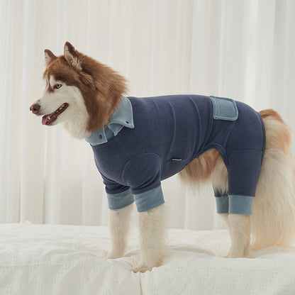 韓國新品上架【梨花娘總代理】🐾BAILEY 🐶秋冬新品 領口釦環設計一件式保暖細絨毛衣寵物服飾(3色)