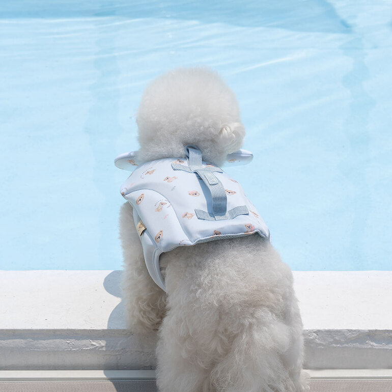 韓國新品上架【梨花娘總代理】🐾BAILEY 🐶夏日高浮力清涼透氣寵物漂浮泳衣(3色)