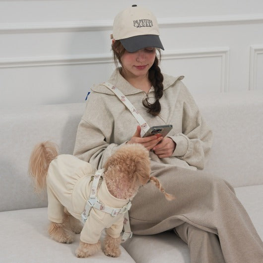 韓國新品上架【梨花娘總代理】🐾BAILEY 🐶 微笑花朵可愛小熊高機能解放雙手寵物牽引繩(7色)