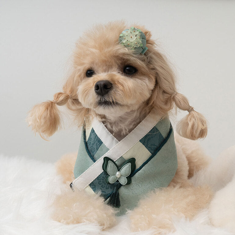 韓國新品上架【梨花娘總代理】🐾BAILEY 🐶韓系華麗宮庭風珍珠流蘇寵物髮夾(9色)