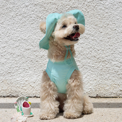 韓國BAILEY💖【梨花娘總代理】夏日必備菌菌掰掰輕薄快乾透氣水陸兩用寵物衣(帽子另購3色)