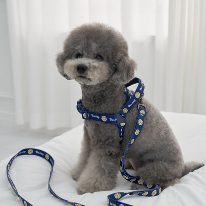 韓國新品上架【梨花娘總代理】🐾BAILEY 🐶秋冬新品 Daisy 雛菊亮色花朵微笑寵物胸背帶(4色)